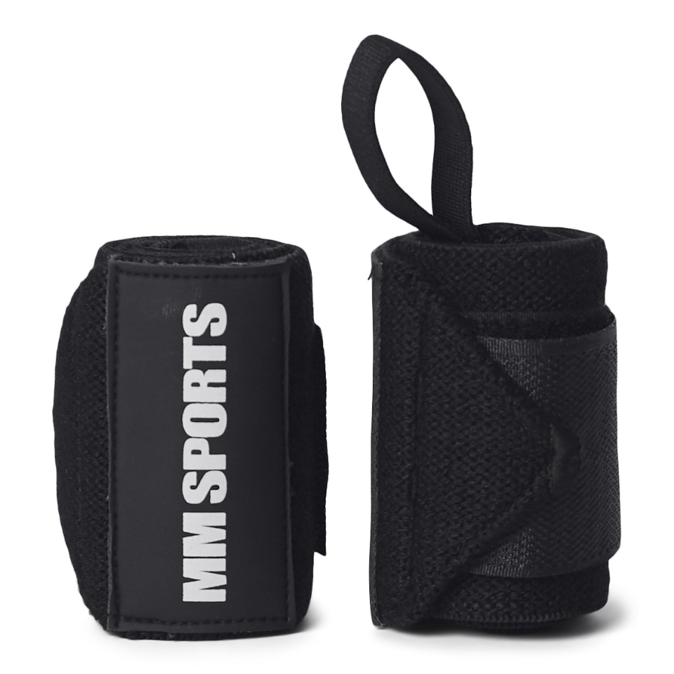 Wrist Wraps Super Strong, Black MM Sports